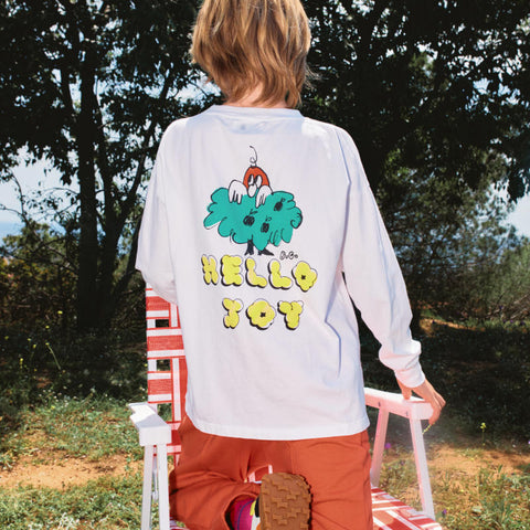 【D1】BOBO CHOSES（ボボショーズ）2025SS Hello Joy T-shirt キッズ長袖Tシャツ