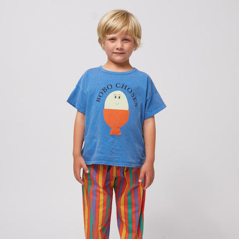 【D1】BOBO CHOSES（ボボショーズ）2025SS Morning Egg T-shirt キッズ半袖Tシャツ