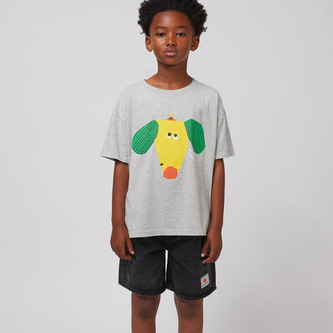 【D1】BOBO CHOSES 2025SS Happy Dog short sleeve T-shirt キッズ半袖Tシャツ