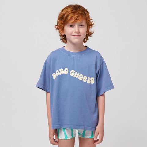 【D1】BOBO CHOSES（ボボショーズ）2025SS Wavy Bobo Choses T-shirt キッズ半袖Tシャツ