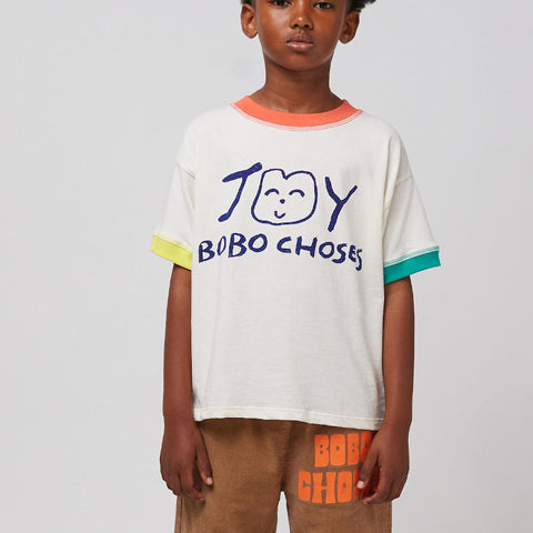 【D1】BOBO CHOSES（ボボショーズ）2025SS Smiling T-shirt キッズ半袖Tシャツ