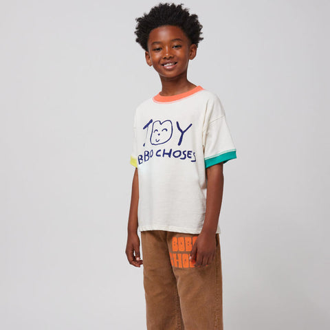 【D1】BOBO CHOSES（ボボショーズ）2025SS Smiling T-shirt キッズ半袖Tシャツ