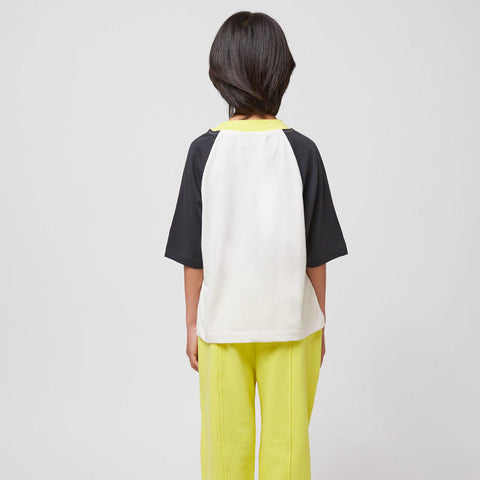 【D1】BOBO CHOSES 2025SS Hello Joy ranglan sleeves T-shirt キッズ半袖ラグランTシャツ