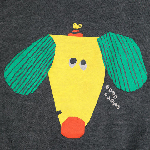 【D1】BOBO CHOSES（ボボショーズ）2025SS Happy Dog sweatshirt キッズスウェットシャツ