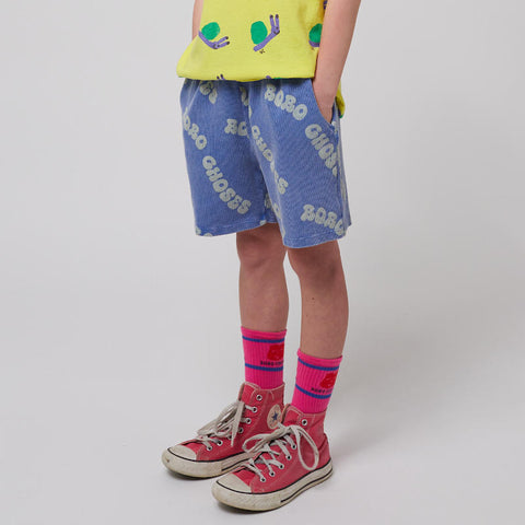 【D2】BOBO CHOSES（ボボショーズ）2025SS Wavy Bobo Choses all over waffle bermuda shorts　バルミューダショートパンツ