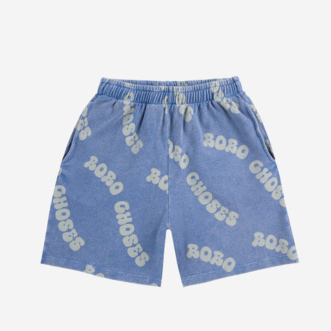 【D2】BOBO CHOSES（ボボショーズ）2025SS Wavy Bobo Choses all over waffle bermuda shorts　バルミューダショートパンツ