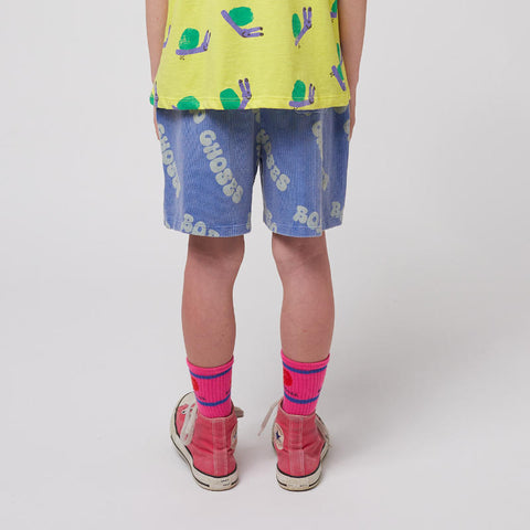 【D2】BOBO CHOSES（ボボショーズ）2025SS Wavy Bobo Choses all over waffle bermuda shorts　バルミューダショートパンツ