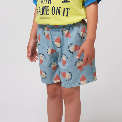 【D2】BOBO CHOSES（ボボショーズ）2025SS Morning Egg all over woven bermuda shorts　バルミューダショートパンツ