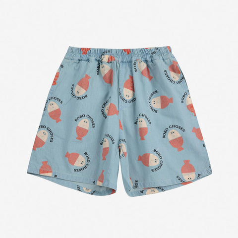 【D2】BOBO CHOSES（ボボショーズ）2025SS Morning Egg all over woven bermuda shorts　バルミューダショートパンツ