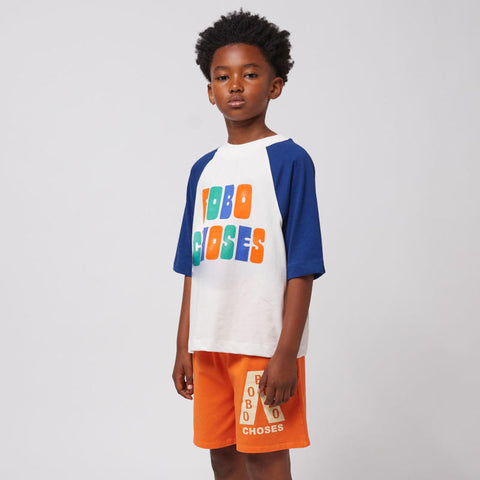 【D2】BOBO CHOSES（ボボショーズ）2025SS Multicolor Bobo Choses ranglan T-shirt キッズ半袖ラグランTシャツ