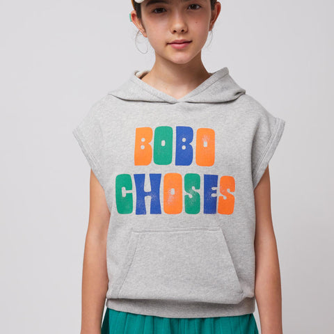 【D2】BOBO CHOSES（ボボショーズ）2025SS Multicolor Bobo Choses sleeveless hoodie キッズ袖なしパーカー