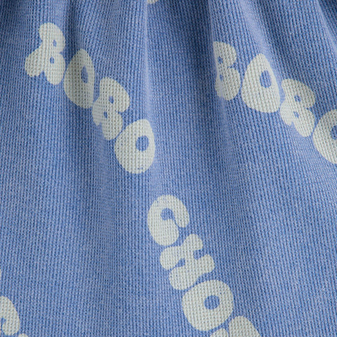 【D1】BOBO CHOSES（ボボショーズ）2025SS Wavy Bobo Choses all over waffle skirt　ワッフルスカート