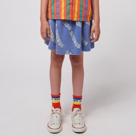 【D1】BOBO CHOSES（ボボショーズ）2025SS Wavy Bobo Choses all over waffle skirt　ワッフルスカート