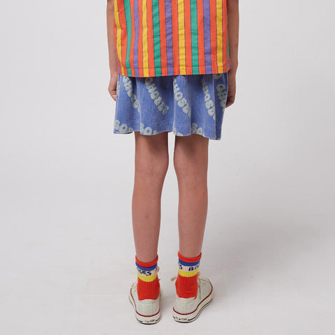 【D1】BOBO CHOSES（ボボショーズ）2025SS Wavy Bobo Choses all over waffle skirt　ワッフルスカート