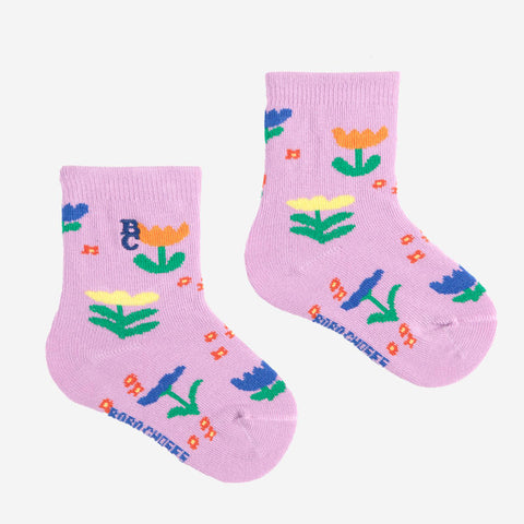 【D1】BOBO CHOSES（ボボショーズ） 2025SS Garden Party all over short socks ベビーソックス