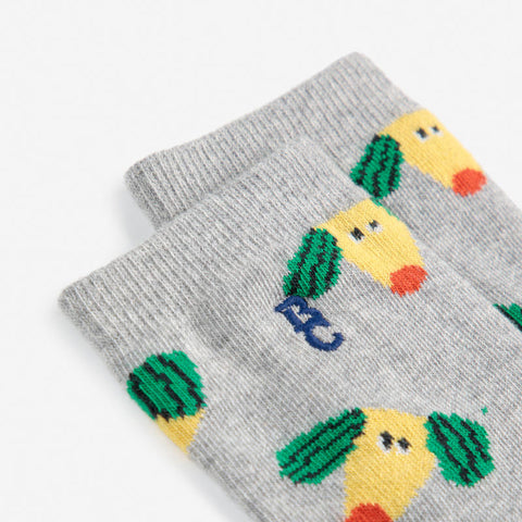 【D1】BOBO CHOSES（ボボショーズ）2025SS Happy Dog all over short socks キッズソックス