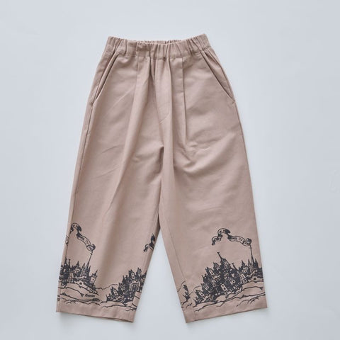 elfinFolk（エルフィンフォルク）2025SS   ElfHeim Wide Pants  デザインプリントワイドパンツ