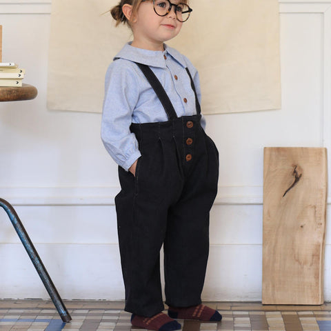 1 + in the family（ワンモア イン ザ ファミリー） 2025AW ELKE -dark blue- overall オーバーオール、パンツ