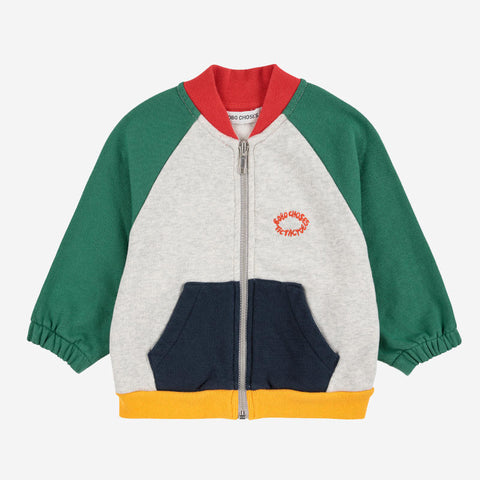 【D2】BOBOCHOSES（ボボショーズ）2025AW Tic Tac Toe color block zipped sweatshirt　 ジップスウェット 、ブルゾン