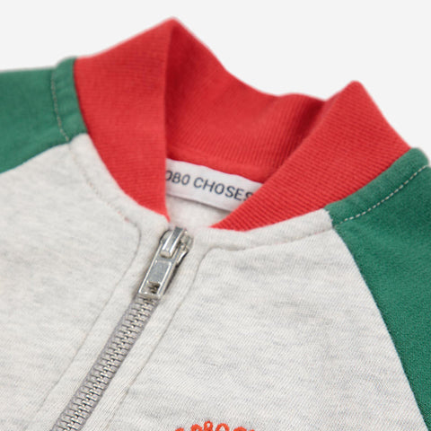 【D2】BOBOCHOSES（ボボショーズ）2025AW Tic Tac Toe color block zipped sweatshirt　 ジップスウェット 、ブルゾン