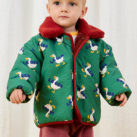 【D2】BOBOCHOSES（ボボショーズ）2025AW La Oca all over reversible sheepskin jacket　リバーシブルジャケット、ブルゾン