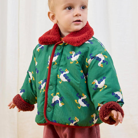 【D2】BOBOCHOSES（ボボショーズ）2025AW La Oca all over reversible sheepskin jacket　リバーシブルジャケット、ブルゾン