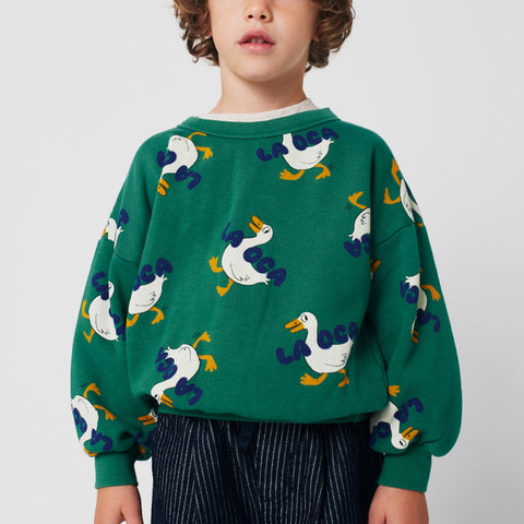 【D2】BOBOCHOSES（ボボショーズ）2025AW La Oca all over sweatshirt キッズスウェットシャツ