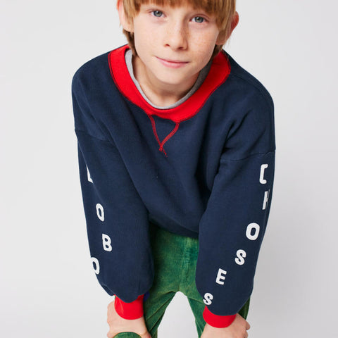 【D2】BOBOCHOSES（ボボショーズ）2025AW BOBOCHOSES color block sweatshirt　スウェットシャツ