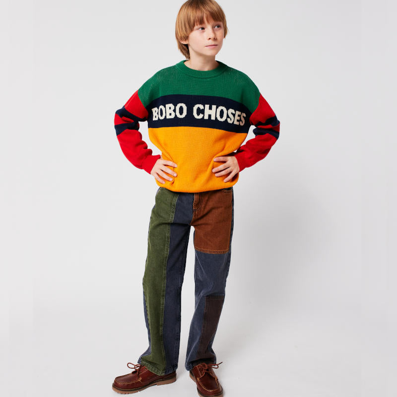 BOBO CHOSES（ボボショーズ）2025AW BOBO CHOSES color block denim