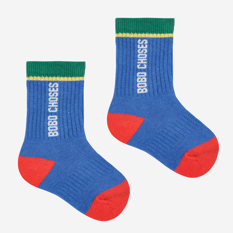 【D2】BOBOCHOSES 2025AW BOBOCHOSES color block long socks ベビーソックス