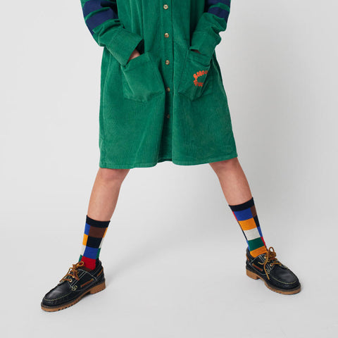 【D2】BOBOCHOSES（ボボショーズ）2025AW Multicolor Tiles long socks　キッズソックス、靴下