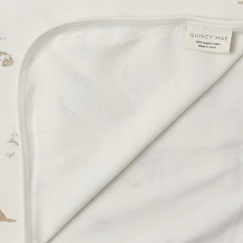 【D1】Quincy Mae（クインシーメイ）2025AW  SWADDLE -FOX LAND-　おくるみ