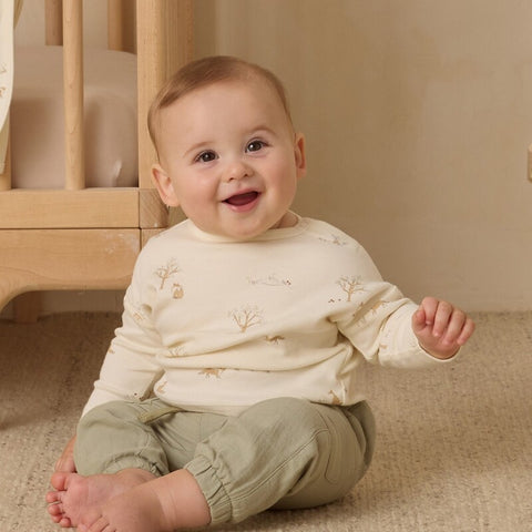 Quincy Mae 2024SS OAKLEY ROMPER natural