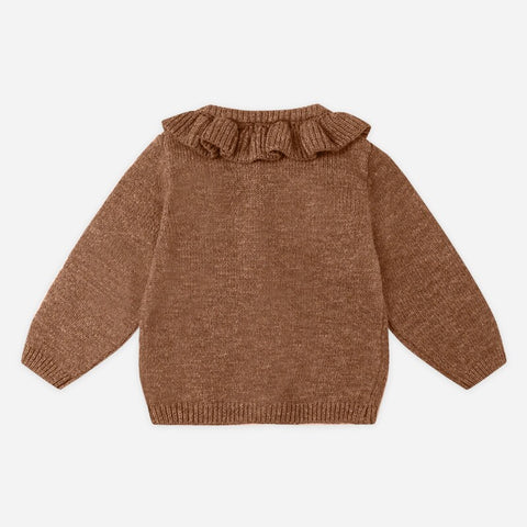 Quincy Mae 2024AW RUFFLE COLLAR BUTTON DRESS