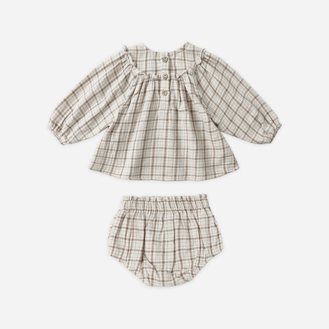 Quincy Mae 2024AW RUFFLE COLLAR BUTTON DRESS