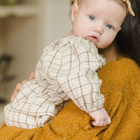 Quincy Mae 2024AW RUFFLE COLLAR BUTTON DRESS