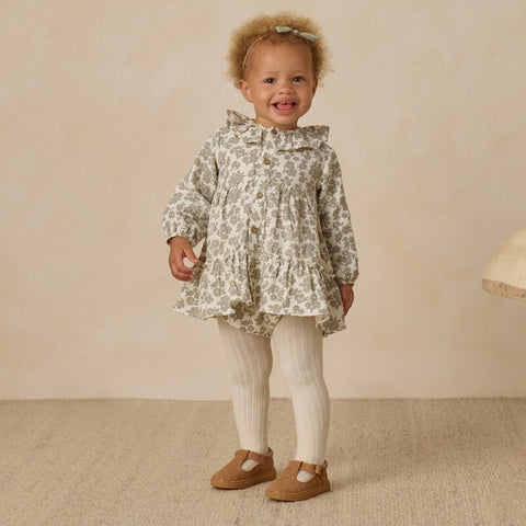 Quincy Mae 2024AW RUFFLE COLLAR BUTTON DRESS