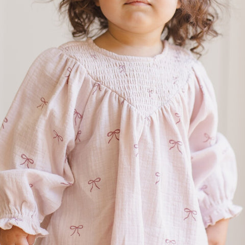 Quincy Mae 2024AW RUFFLE COLLAR BUTTON DRESS