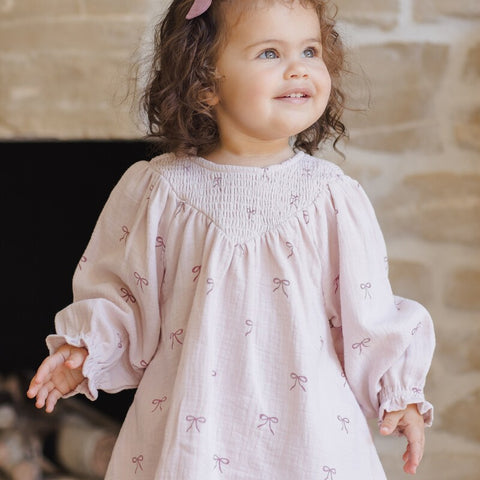 Quincy Mae 2024AW RUFFLE COLLAR BUTTON DRESS