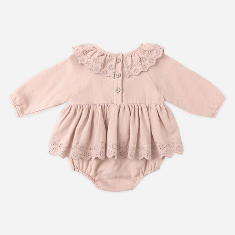 【D1】Quincy Mae（クインシーメイ）2025AW　 THALIA ROMPER -ROSE-  タリア ロンパース