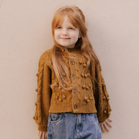 Rylee & Cru （ライリーアンドクルー）2025AW　BOBBLE CARDIGAN GOLDEN　ボブルカーディガン