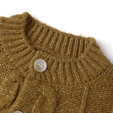 [D2] Rylee &amp; Cru 2024AW ALICE SWEATER HEATHERED SAND Collared sweater