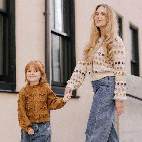 [D2] Rylee &amp; Cru 2024AW ALICE SWEATER HEATHERED SAND Collared sweater