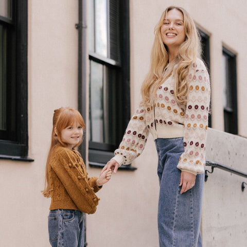 [D2] Rylee &amp; Cru 2024AW ALICE SWEATER HEATHERED SAND Collared sweater