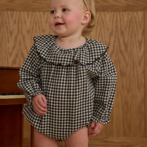 Rylee &amp; Cru 2024AW GWEN ROMPER BLUE FLORAL -INDIGO- Rompers