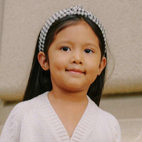 Rylee &amp; Cru 2024AW BABY BOW HEADBAND DISTY -ivory- Headbands, hair accessories