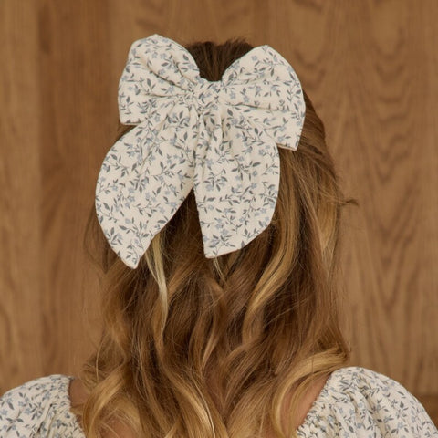 【D2】Rylee & Cru （ライリーアンドクルー）2025AW OVERSIZED BOW  -BLUE VINES- ヘッドバンド、ヘアアクセ