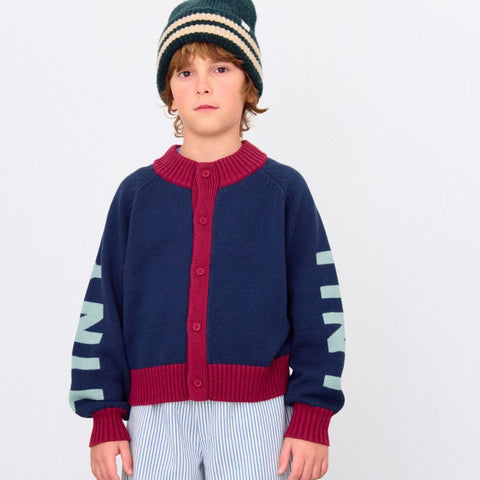 【D2】TINYCOTTONS / タイニーコットンズ2025AW   Tiny Mockneck Cardigan　キッズ カーディガン
