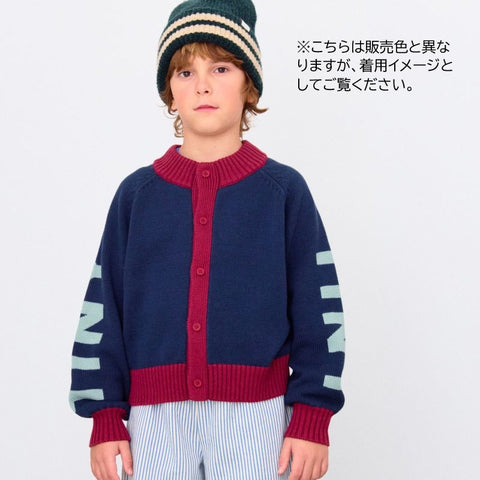 【D2】TINYCOTTONS / タイニーコットンズ2025AW   Tiny Mockneck Cardigan　キッズ カーディガン