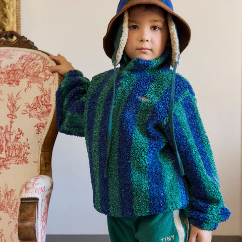 【D2】TINYCOTTONS / タイニーコットンズ2025AW   Stripes Sherpa Sweatshirt　 ストライプスウェットシャツ